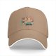 Black Baseball Cap With Cute Shiba Inu Dog Dessert Print