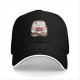 Black Baseball Cap With Cute Sweet Sugar Puffs Drink Graphic