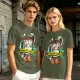 Forever Tired Coffee Mug Cartoon Character T-Shirt Design