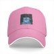 Black Baseball Cap With Christmas Cheshire Cat Print