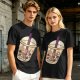 Olive T-Shirt With Halloween Themed Boba Tea Graphic