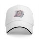 Black baseball cap with pastel handheld gaming and anime character print