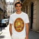 Olive T-Shirt Featuring Calcifer and Soot Sprites Artwork