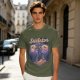 Outdoor Skeletor Hiking Graphic Olive T-Shirt