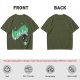 Olive Green Graphic T-Shirt with Wizomania Wizard Print