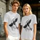 Olive T-Shirt Featuring Night Fury Dragon Flying In Front Of Full Moon