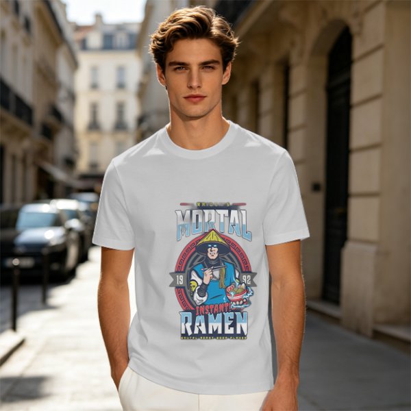 Mortal Instant Ramen Graphic Tee for Gaming Fans