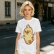 Olive T-Shirt With Cute Cartoon Chick Graphic