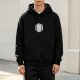 Black Hoodie With D20 Natural 1 Print For Tabletop RPG Fans