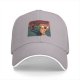 Black Baseball Cap With Screaming Pizza Slice Art Print