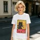 Olive t-shirt featuring Toothless dragon and Chat Noir themed text