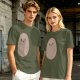 Olive Green T-Shirt With Cute Smiling Potato Graphic