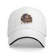 Black baseball cap with spooky sugar skeleton pumpkin graphic