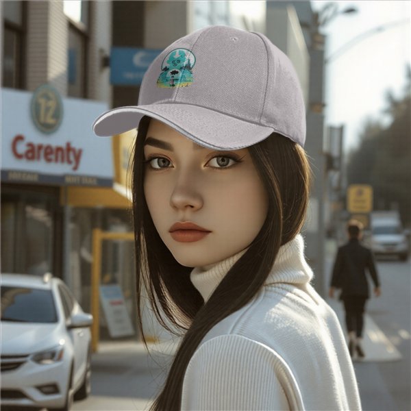 Avatar Themed Black Baseball Cap With Airbender Artwork