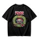Food is the only Christmas grumpy cat wreath graphic tee