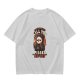 Olive t-shirt with grim reaper graphic and provocative text