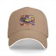 Black baseball cap with Halloween animal cupcake graphic design