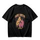 Olive green graphic t-shirt with dog data system print