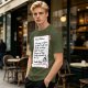 Christmas t-shirt with Santa's tariff excuse note print