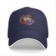 Black baseball cap with Pinocchio 'I Believe I Can Lie' graphic print