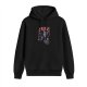 Black hoodie with 'My First Catnip' and psychedelic cat graphic