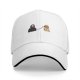 Black baseball cap with Scream ghost and victim phone call graphic