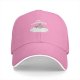 Black baseball cap with no thoughts sleeping character on cloud graphic