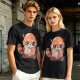 Olive T-Shirt with Cute Red Panda Reading Book Graphic