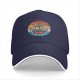 Black Baseball Cap With Retro Ramen Bowl Graphic Design