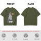 Olive t-shirt with Dalek holding burger and 'It's Dalektable' print