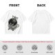Olive T-shirt with skeleton relaxing in coffee cup graphic