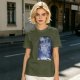 Olive T-Shirt With Constellation Totoro Starry Night Print