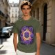 Olive T-Shirt With Glowing Dungeons & Dragons Dice Set Art