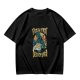 Olive T-Shirt with Godzilla Pizza First Destroy Later Print