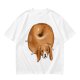Olive Green T-Shirt With Donut Shaped Beagle Print