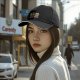Black baseball cap with beer mugs and Christmas tree graphic FOR A BEER