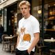 Olive Green T-Shirt With I Love My Corgi Graphic Print