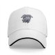 Black Baseball Cap With Metallic Graphic Print Design