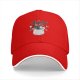 Black baseball cap with Trash Club graphic featuring cartoon mouse in trash can