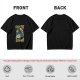Olive T-Shirt with Godzilla Pizza First Destroy Later Print