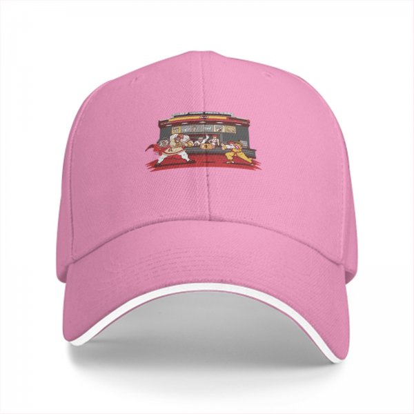Black Baseball Cap With Street Fighter Arcade Fight Graphic