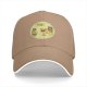 Black Baseball Cap With Pizza Club Pineapple Slice Graphic