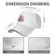 Black baseball cap with a bag of cute pink Kirby characters print