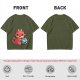 Cute Red Dragon Holding D20 Dice Graphic T-Shirt