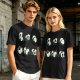 Olive T-Shirt With Cute Rolling Panda Graphic Prints