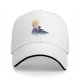 Black Baseball Cap With Watercolor Moon And Silhouette Art Print