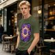 Olive T-Shirt With Glowing Dungeons & Dragons Dice Set Art