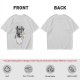Olive graphic t-shirt with Trash Club raccoon and panda in trash can print