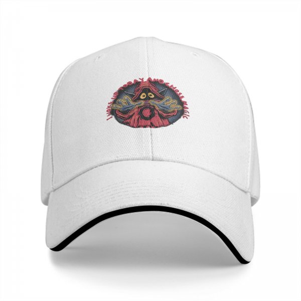 Black baseball cap with wizard graphic and 'I woke up today and chose magic' text