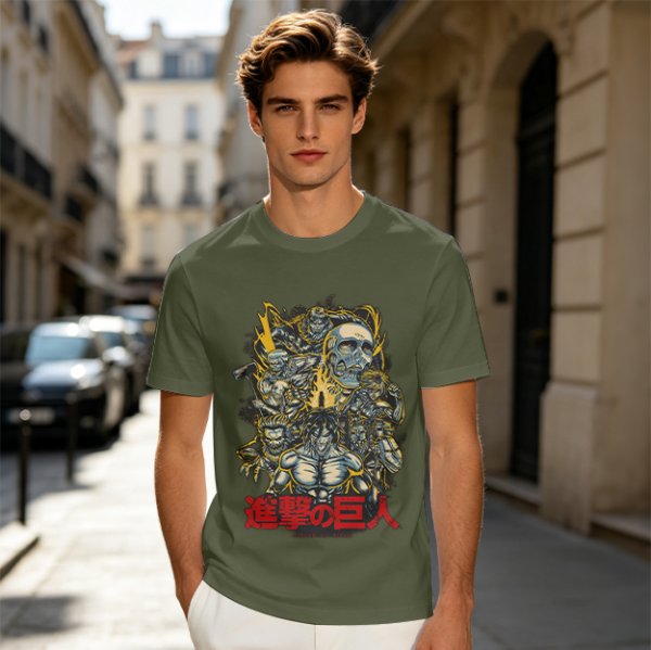 Attack on Titan Colossal Titans Graphic Tee